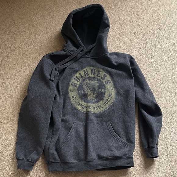 Guinness Other - Guinness Charcoal Hoodie with Gold Logo